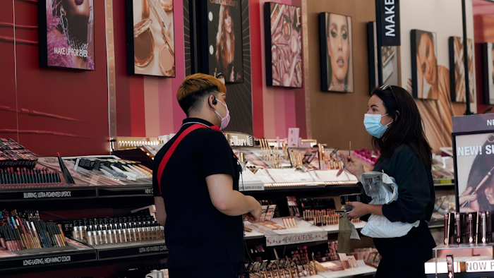 Cosmetics shop in Los Angeles, May 20, 2021.