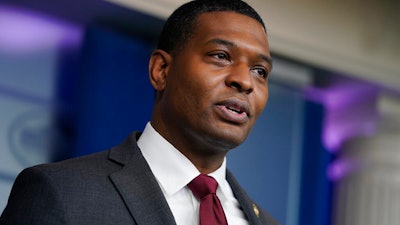 EPA administrator Michael Regan during a press briefing at the White House, May 12, 2021.