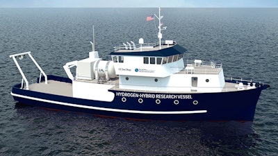 Conceptual design for UC San Diego's new hydrogen-hybrid vessel.