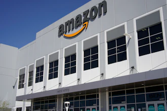 A worker walks out of an Amazon Fulfillment Center, Wednesday, March 31, 2021, in North Las Vegas. Amazon said it will stop testing its workers for COVID-19 at its warehouses at the end of July, citing the availability of vaccines and free testing.