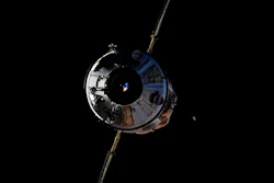 In this photo taken by Russian cosmonaut Oleg Novitsky and provided by Roscosmos Space Agency Press Service, the Nauka module is seen prior to docking with the International Space Station on Thursday, July 29, 2021. The newly arrived Russian science lab briefly knocked the International Space Station out of position Thursday when it accidentally fired its thrusters. For 47 minutes, the space station lost control of its orientation when the firing occurred a few hours after docking, pushing the orbiting complex from its normal configuration. The station's position is key for getting power from solar panels and or communications. Communications with ground controllers also blipped out twice for a few minutes.