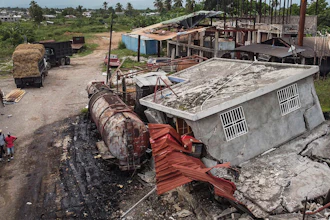 Machinery sits at the Etheuss vetiver oil factory after it was made inoperable by the 7.2 magnitude earthquake in Les Cayes, Haiti, Thursday, Aug. 19, 2021. Many of the factories that contributed to the multimillion-dollar industry responsible for more than half the world's vetiver oil used in fine perfumes, cosmetics, soaps and aromatherapy, are now inoperable.