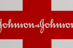 This Feb. 24, 2021 photo shows a Johnson & Johnson logo on the exterior of a first aid kit in Walpole, Mass. A potential HIV vaccine being developed by Johnson & Johnson did not provide protection against the virus in a mid-stage study, the drugmaker said Tuesday, Aug. 31, 2021.