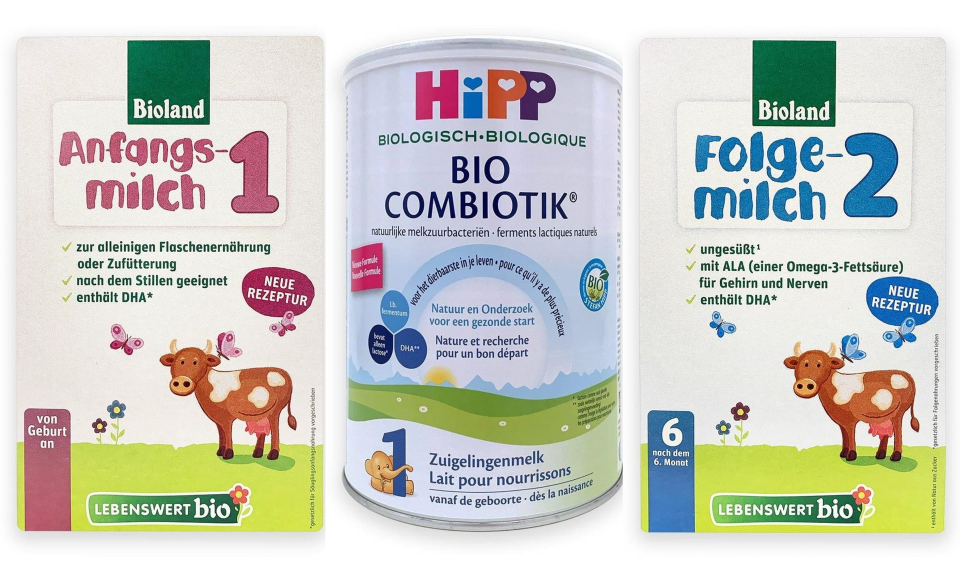 Labeling, Bioland Anfangs Milch 1
