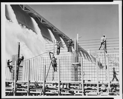Building dams, such as the Grand Coulee on the Columbia River in Washington, provided hydroelectric power and irrigation water but damaged the environment.
