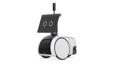 This photo provided by Amazon shows the company's new robot called Astro.