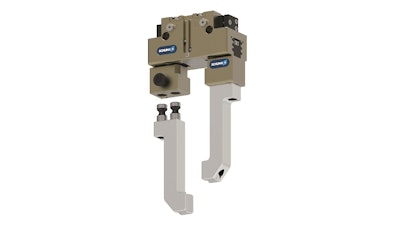 For unlocking the jaw quick-change system Schunk BSWS‑M, all it requires is a push onto the release button and the gripper fingers can be removed. If the BSWS-M quick-change system is frequently used, then it is easy to see pay back within a very short time.