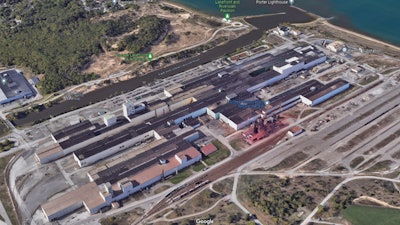 A Google Maps aerial view of U.S. Steel's Midwest Plant in Portage, IN.
