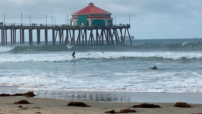 Huntington Beach pier, California, Oct. 11, 2021.