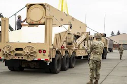 Ground equipment for the Long Range Hypersonic Weapon program was delivered at Joint Base Lewis-McChord. Photo credit: U.S. Army. The appearance of U.S. Department of Defense visual information does not imply or constitute DoD endorsement.