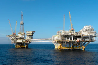 In this Oct. 22, 2012, file photo provided by the federal Bureau of Safety and Environmental Enforcement, the platforms Ellen and Elly stand offshore near Long Beach, Calif., in the BSEE's Pacific Region. Oil production in federal waters in the Pacific is down 90% over the past several decades and no new drilling leases have been sold in the region since the early 1980s.