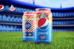 Pepsi X Cracker Jack Cans On Field