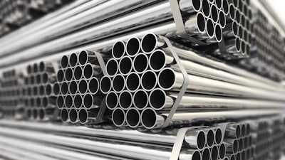 Steel Pipe I Stock 450262175