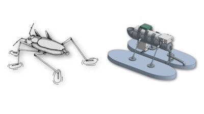 Hassan Masoud and his team, including doctoral student Mitchel Timm, built a robot that can manipulate surface tension to propel itself across the liquid surface with great speed and maneuverability.