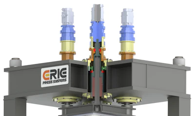 Electric diffusion bonding press