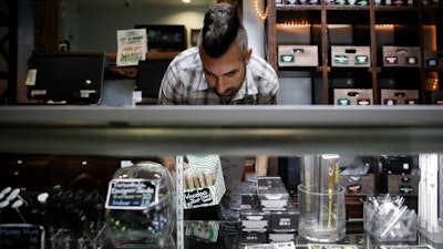 Jerred Kiloh, owner of the Higher Path medical marijuana dispensary in Los Angeles, June 27, 2017.