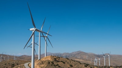 Pine Tree Wind Farm near Tehachapi, California, provides renewable power to Los Angeles.