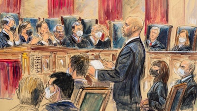 The Supreme Court has stopped the Biden administration from enforcing a requirement that employees at large businesses be vaccinated against COVID-19 or undergo weekly testing and wear a mask on the job. The court's order Thursday during a spike in coronavirus cases deals a blow to the administration's efforts to boost the vaccination rate among Americans.
