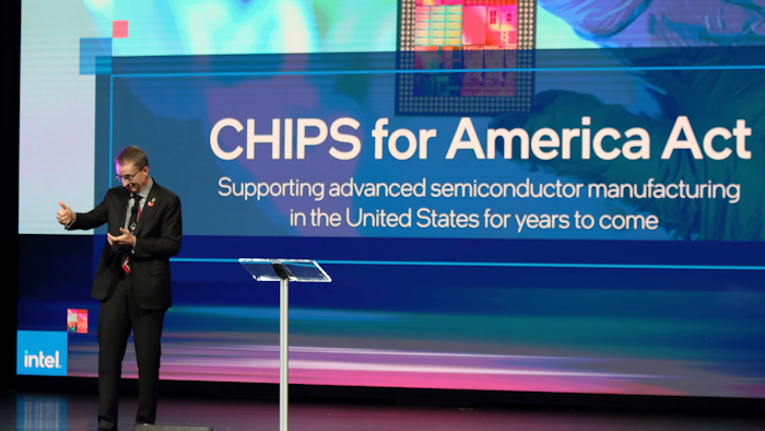 Intel CEO Patrick Gelsinger at an event in in Newark, Ohio, Jan. 21, 2022.