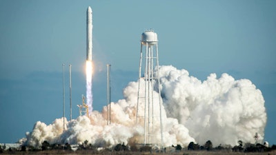 Rocket launched from the Mid-Atlantic Regional Spaceport (MARS) at the NASA Wallops Flight Facility in Virginia, in 2013.