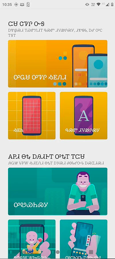 An example of personalization options in the Moto App in Cherokee.