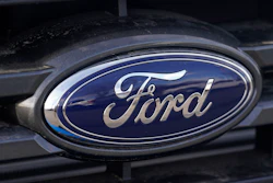 In this Sunday, April 25, 2021, photograph, the blue oval logo of Ford Motor Company is shown at a dealership in east Denver. Ford is recalling more than 650,000 pickup trucks and big SUVs in the U.S., Thursday, April 21, 2022, because the windshield wipers can break and fail. The recall covers certain F-150 pickups, and Ford Expedition and Lincoln Navigator SUVs from the 2020 and 2021 model years.