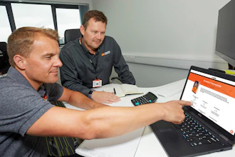 Dave Harasym and Aaron Bartram of Martin Engineering