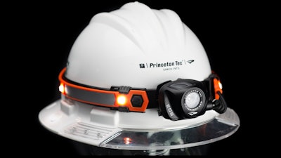 The Princeton Tec EOS 360 Headlamp and Safety Flasher provides powerful hands-free task lighting in low light areas.
