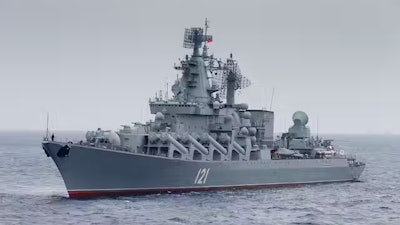 Replacing ships like the Moskva will be pricey. The flagship of Russia’s Black Sea Fleet recently sank after suffering damage.