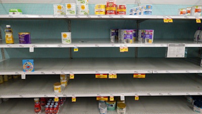 Baby formula is displayed on the shelves of a grocery store in Carmel, Ind., Tuesday, May 10, 2022.