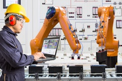 Engineer Programing Development Automation Industry Robotic In Laboratory Of Smart Factory, Industry 4 0 Concept 822210960 3869x2580