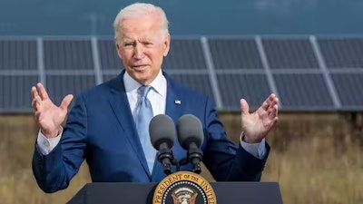President Joe Biden authorized use of the Defense Production Act to ramp up production of several climate-friendly technologies.