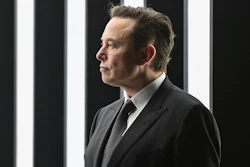 Tesla CEO Elon Musk attends the opening of the Tesla Berlin Brandenburg factory in Gruenheide, Germany, on March 22, 2022.
