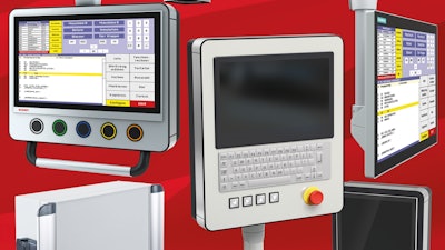 They work for a range of applications involving displays, touchscreens and flush integration of PCs.