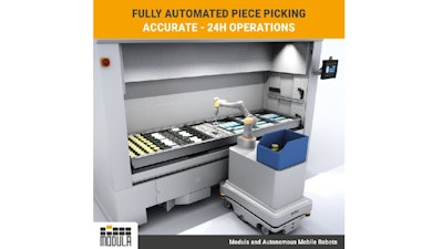 The fully automated system can store, pick and move items within designated areas in warehouses, production or distribution centers, with or without human intervention.