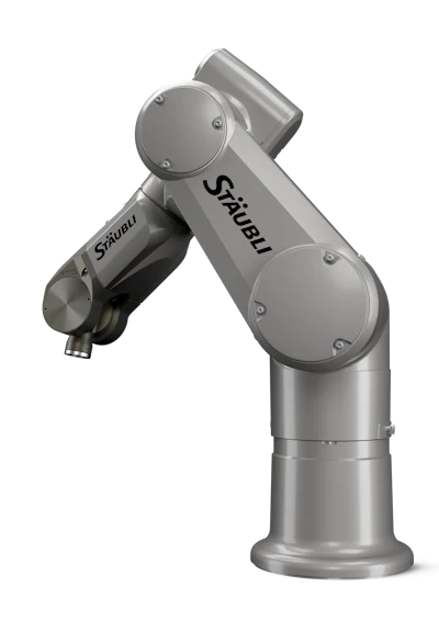 The TX2-60 HE (Humid Environment) robot from Stäubli Robotics.