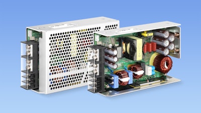 COSEL's 800W free-air convection cooling power supplies, the AEA800F series