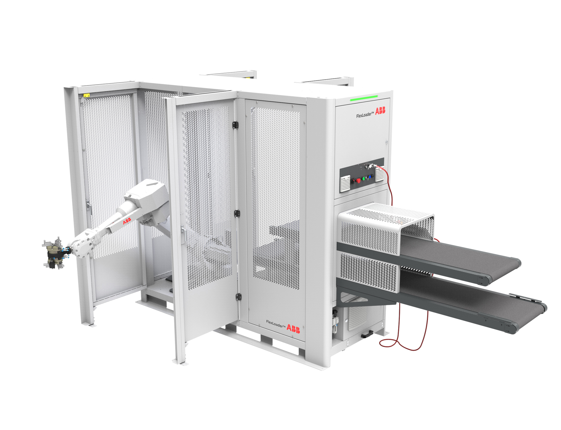 ABB&rsquo;s next generation of compact, standardized machine tool tending cells include a 6-axis robot ideally suited to the reach and payload requirements of the specific application. FlexLoaders are Ideal for both low and high-volume production, tending vertical lathes, horizontal and vertical machining centers, 5-axis machines and grinders.