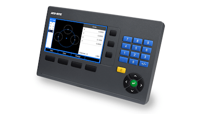 The new DRO203Q known as 'the Q' uses Acu-Rite DRO203 hardware to integrate geometric metrology functions.