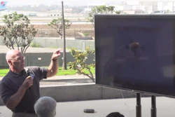 Jim Bamberger with the U.S. Department of Homeland Security at the TSA drone detection media event at LAX.