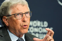 Bill Gates at a news conference during the World Economic Forum in Davos, Switzerland, May 25, 2022.