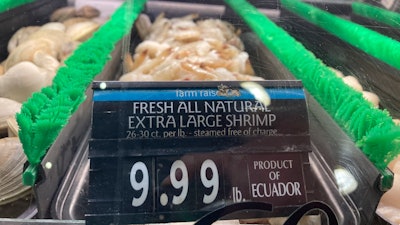 Shrimp at a market in Philadelphia, June 16, 2022.