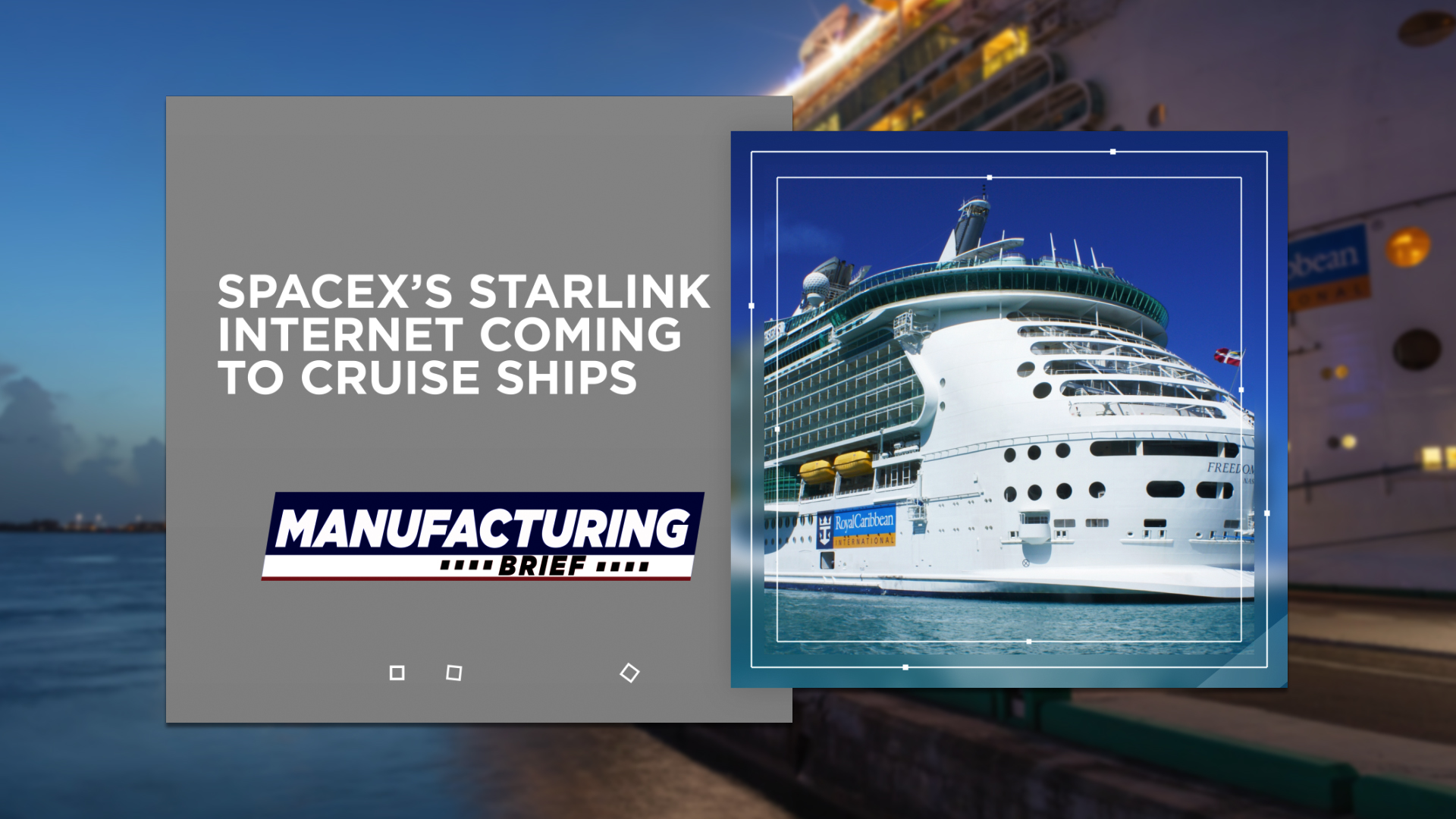 SpaceX’s Starlink Internet Coming To Cruise Ships | Industrial ...