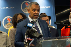 D.C. Attorney General Karl Racine speaks during a news conference in Washington, on Thursday, Oct. 13, 2022.