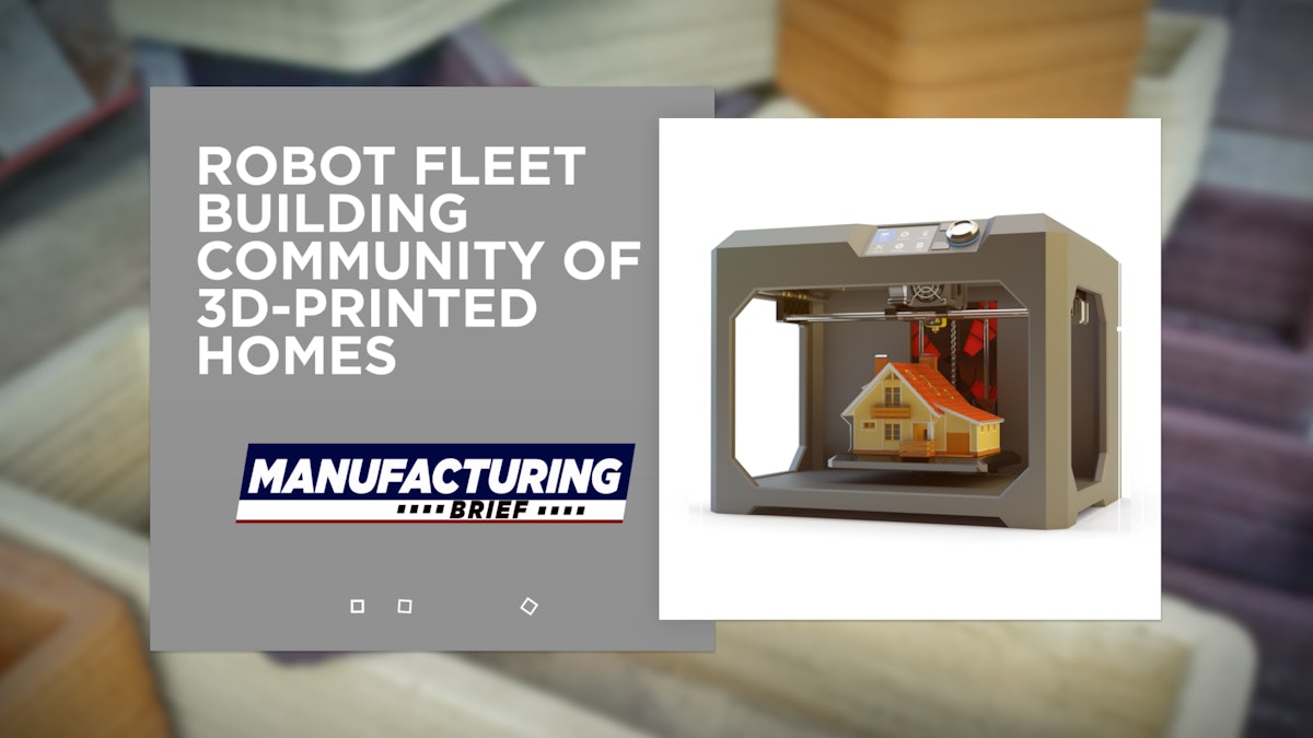 A Fleet of Robots is Building a Huge Community of 3DPrinted Homes