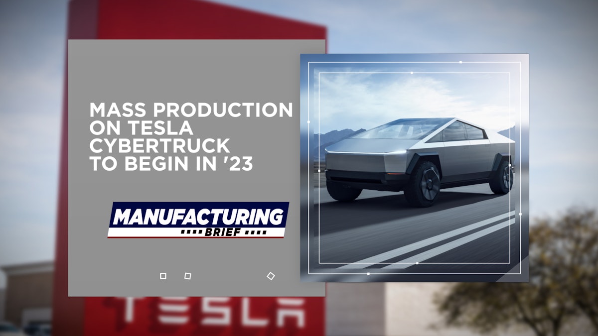 Mass Production on Tesla Cybertruck to Begin in '23 | Industrial