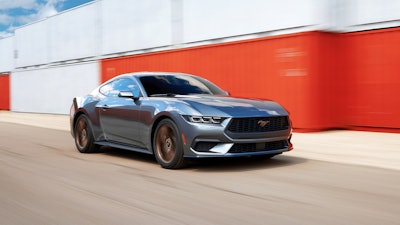 This photo provided by Ford shows the 2024 Ford Mustang, a muscle car that might be the last V8-powered Mustang from the brand.