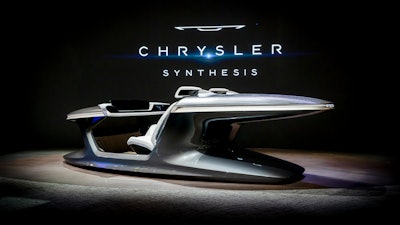 Chrysler Synthesis on display at CES 2023 in Las Vegas.