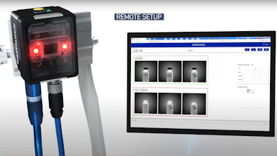Figure 2: On-board intelligence allows users to quickly train good/bad images, and a web server interface provides comprehensive diagnostics and maintenance, along with job setting.