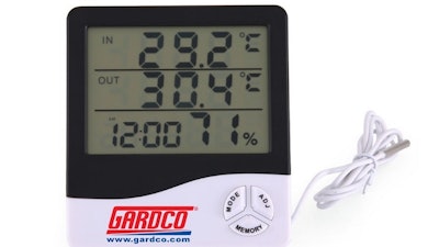 Indoor/Outdoor Thermometer/Hygrometer, 9-In.